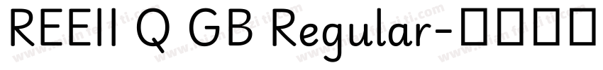 REEII Q GB Regular字体转换